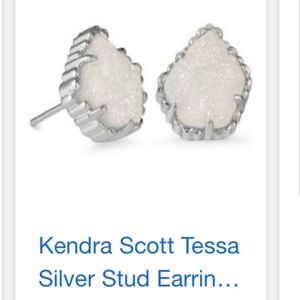 Kendra Scott-Tessa silver iridescent drusy.
